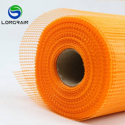 yellow 4mmx4mm 45gsm reinforced leno weave fiber glass mesh for heat insulation